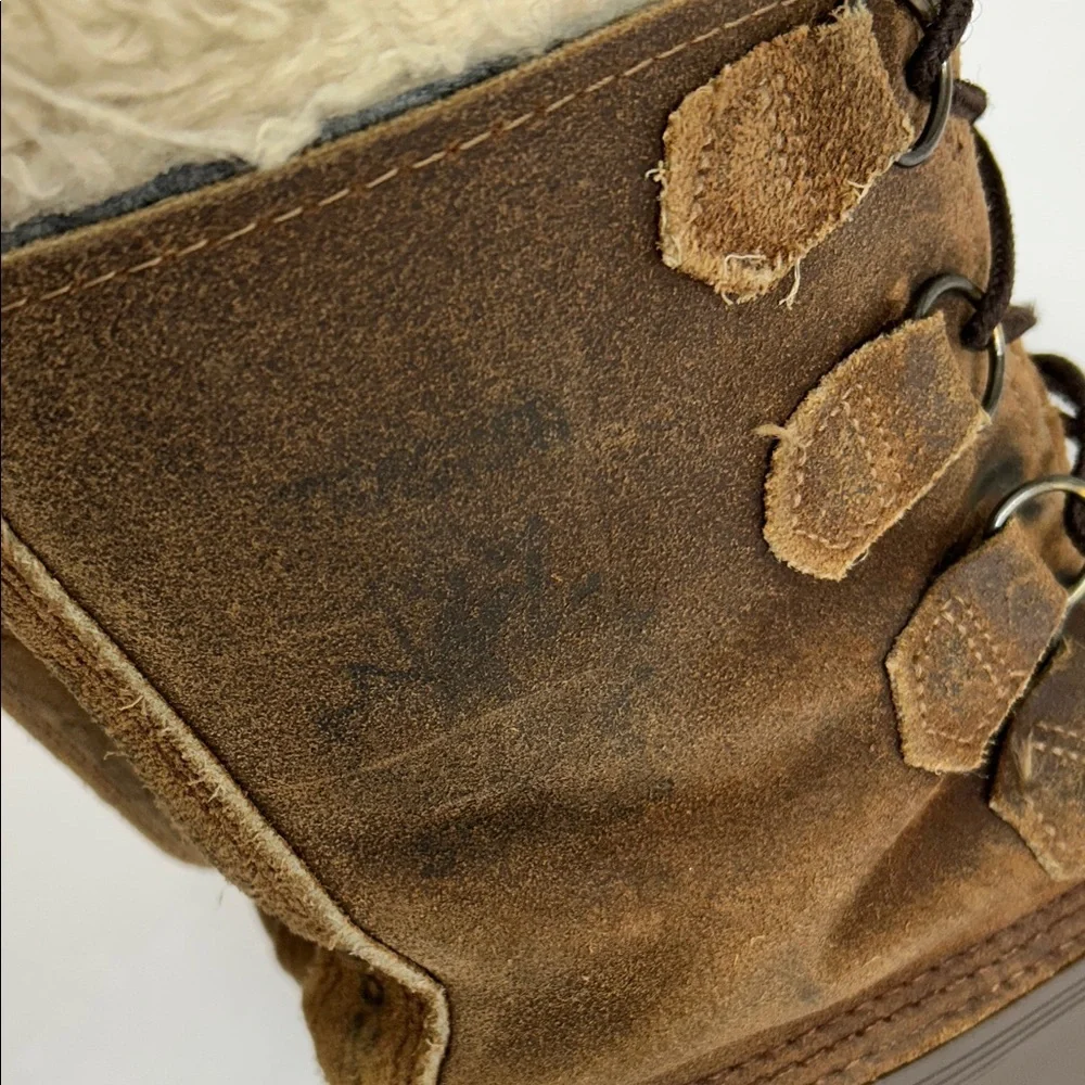 Women's Brown and Tan Winter Boots